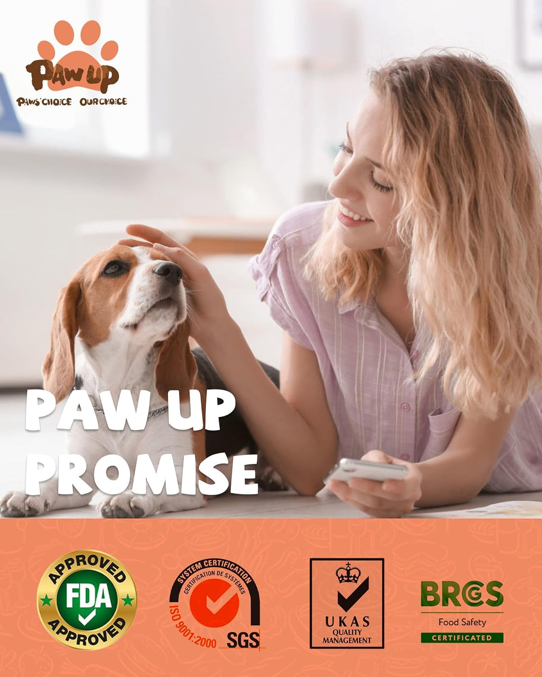 PAWUP Freeze Dried Salmon Dog Treats, Single Ingredient