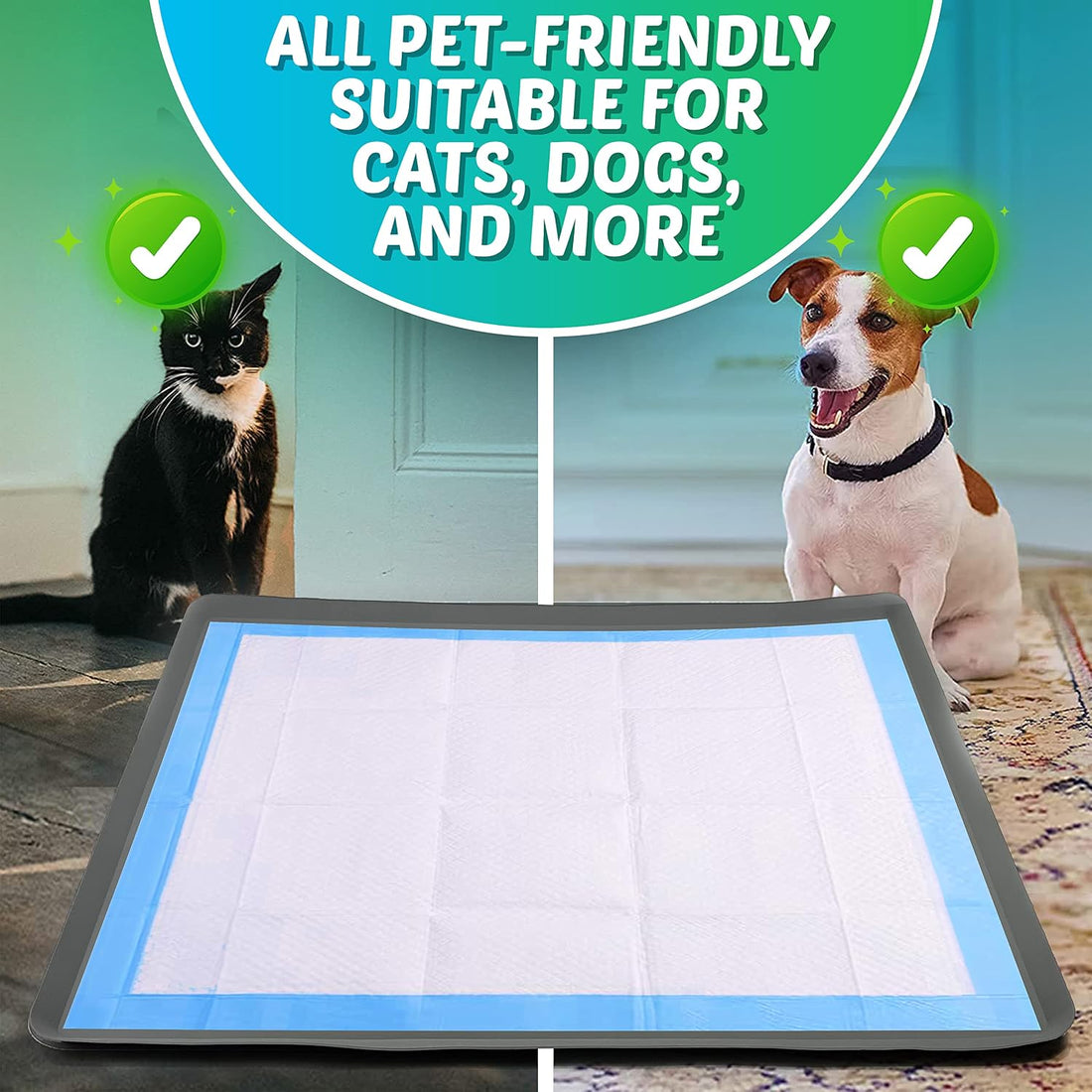 Dog Pee Pad Holder - Fits Up to 36” x 36” Pee Pad - 1 Pack - Grey