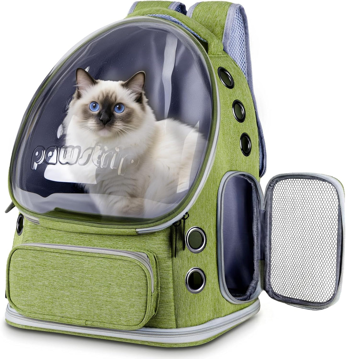 Pawstrip Cat Backpack Carrier with Large Space Bubble Window