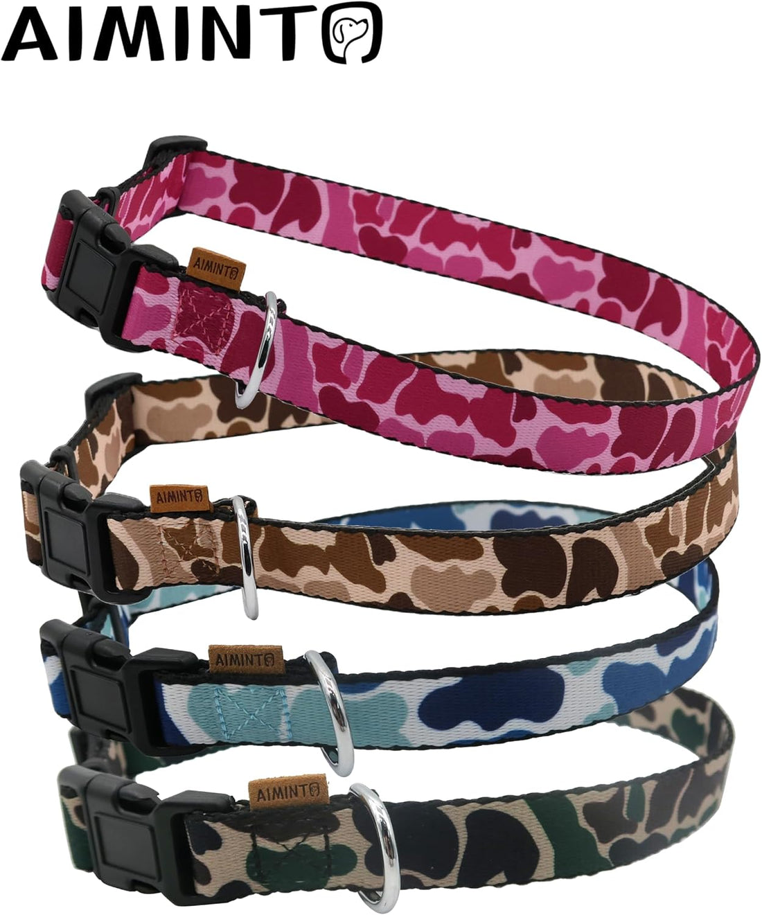 Dog Collar, Cute Camouflage Pattern