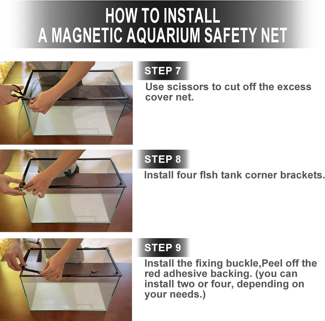 Magnetic Aquarium Lid, 60" x 84" Cuttable Net