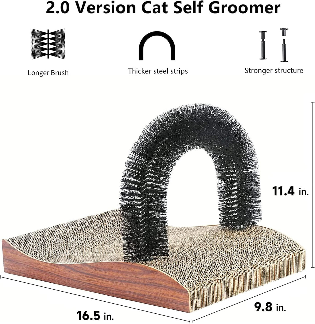 FUKUMARU Cat Self Groomer, 2.0 Version Cat Arch Face Scratcher