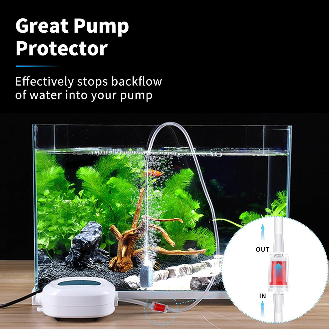 25ft Air Hose 3/16inch for Aquarium with Connector Accessories