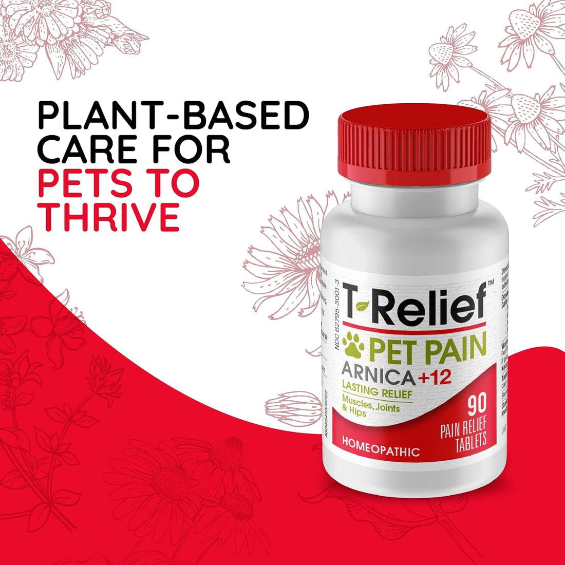 T-Relief Pet Pain Relief Arnica +12 Powerful Natural Medicines Help