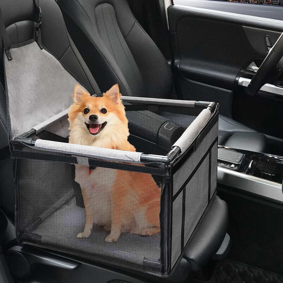 GENORTH Small Dog Car Seats for Small Dogs,Portable Puppy/Pet Car
