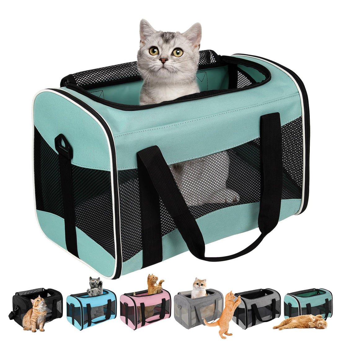 Cat Dog Carriers Soft-Sided Pet Carrier Large Cats for Medium Big Cat
