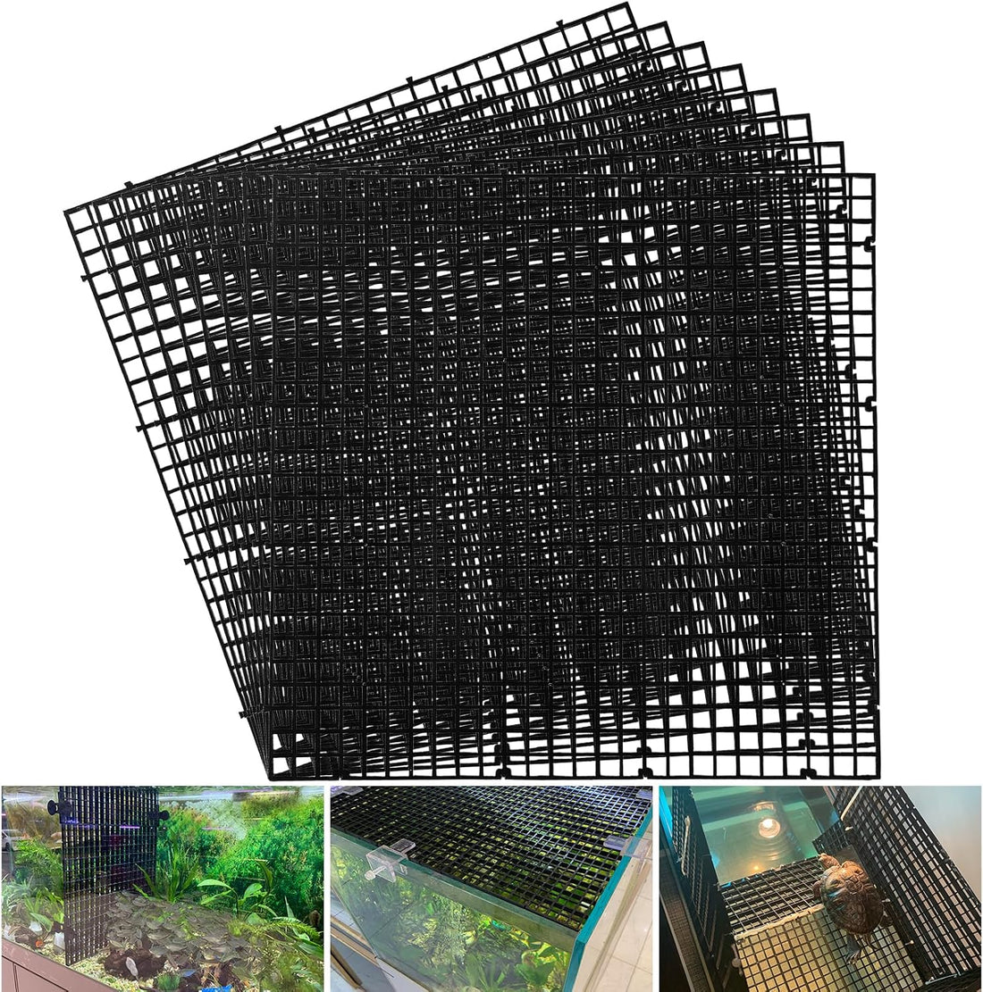 Adjustable Platic Grip Panel Aquarium Fish Tank Divider Filter Bottom