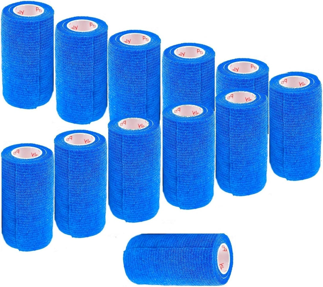 2 Pack Premium Vet Wrap - Self Adhesive Bandage Wrap & Athletic Tape