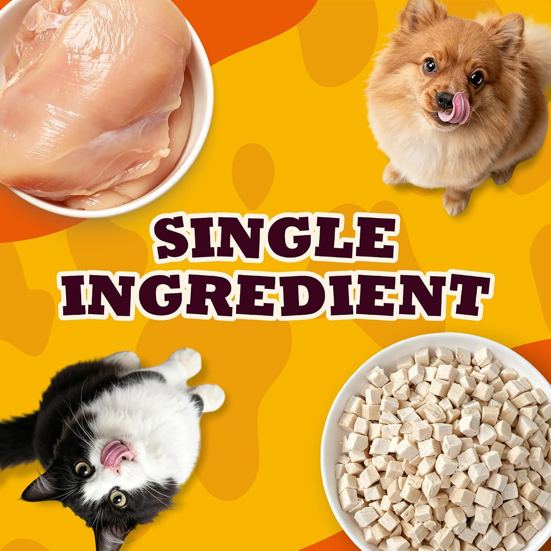14.1oz Freeze Dried Chicken Cat & Dog Treats, Single Ingredient