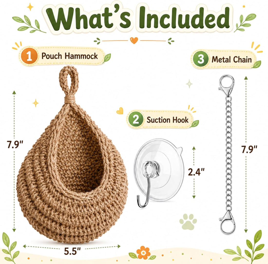 Crested Gecko Hammock Leopard Climbing Accessories, Leopard Gecko Hide