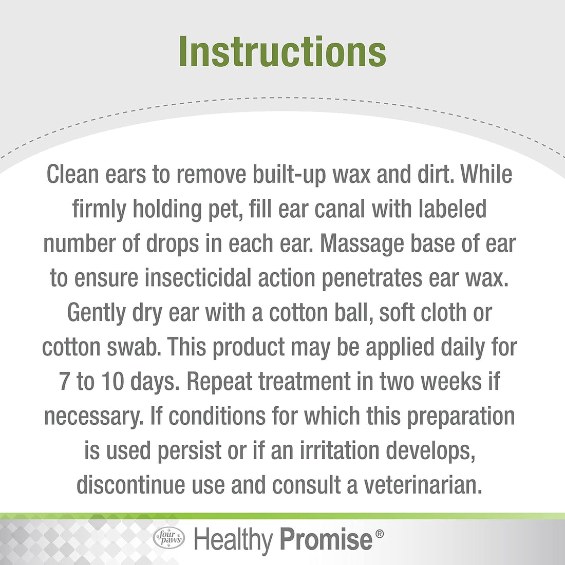 Four Paws Healthy Promise Soothing Aloe Ear Mite Remedy Solution