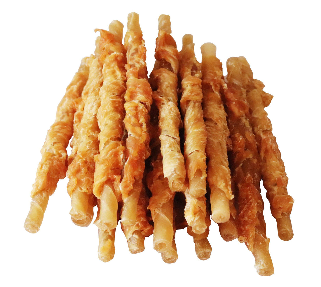 Pawant Chicken Wrapped Rawhides for Dogs Treats Puppy Training Snacks