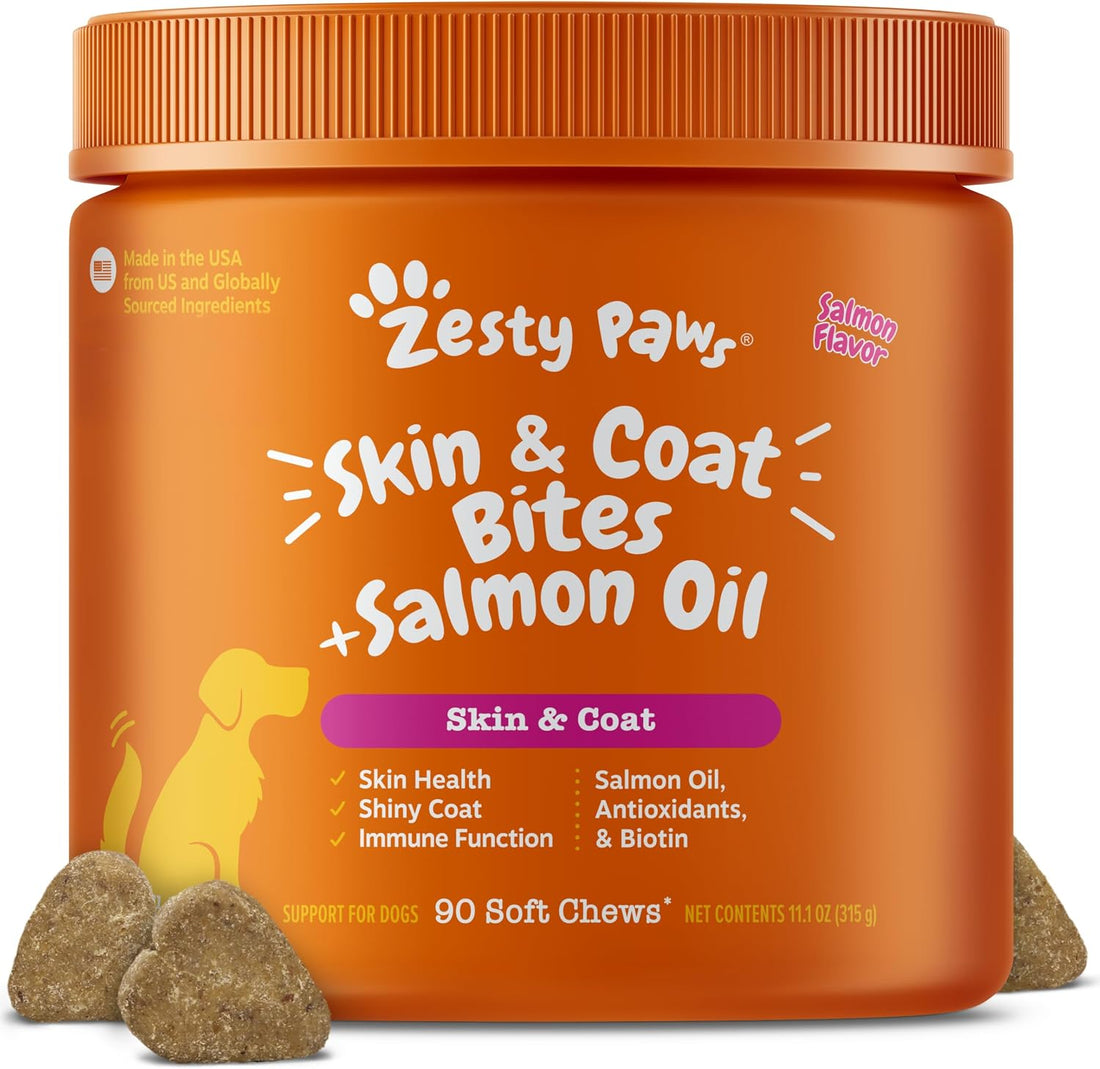 Zesty Paws Omega Fish Oil Chews for Dogs