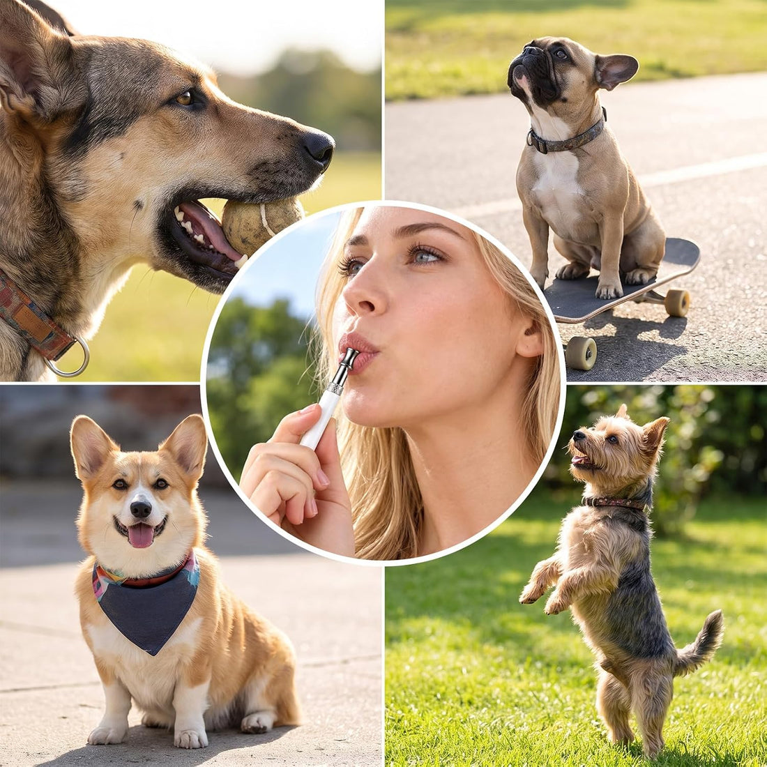 2 Pack Adjustable Ultrasonic Dog Whistle