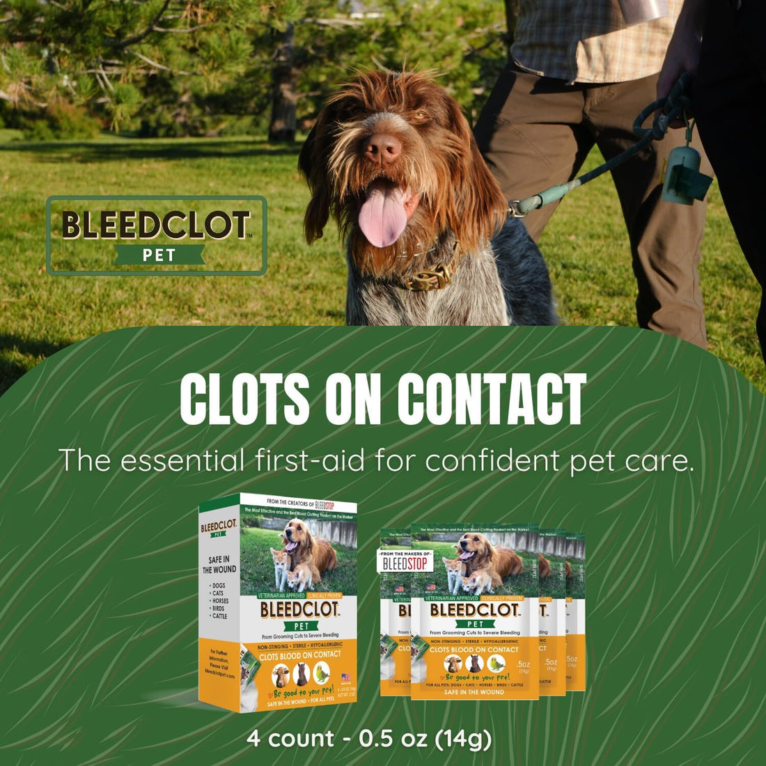 BleedClot Pet First Aid Blood Clotting Powder
