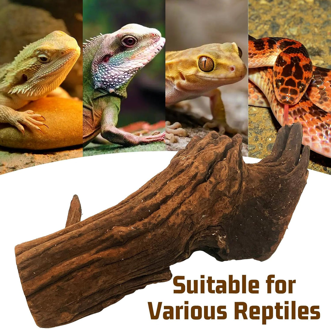 Hamiledyi Bearded Dragon Driftwood for Reptile