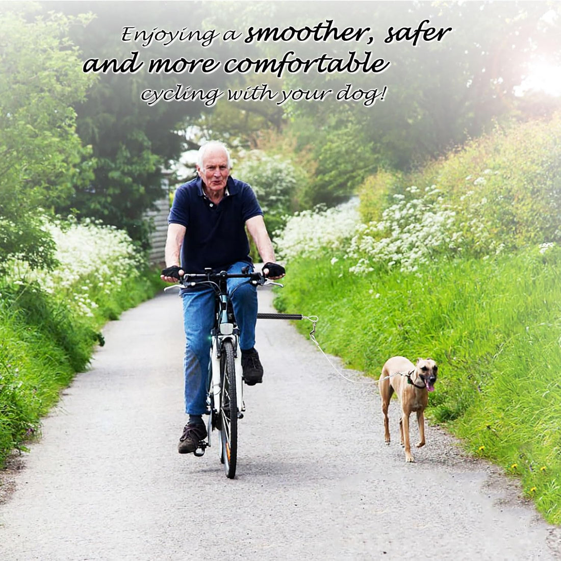 Hands-Free Bicycle Dog Leash for Cycling