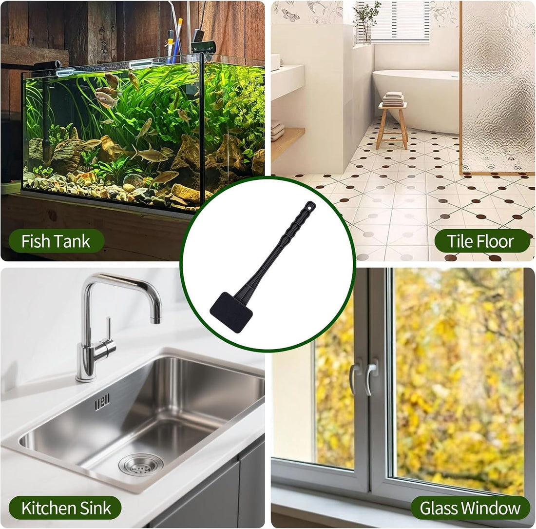 Aquarium Algae Scraper Fish Tank Glass Scrubber Brush Tank Cleaning