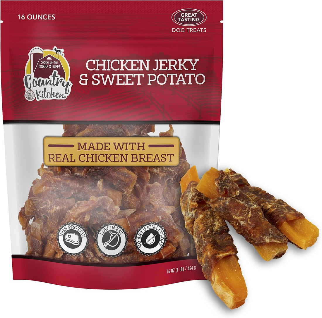 Country Kitchen Duck Jerky Tender Dog Treats, High Protein, 32 oz