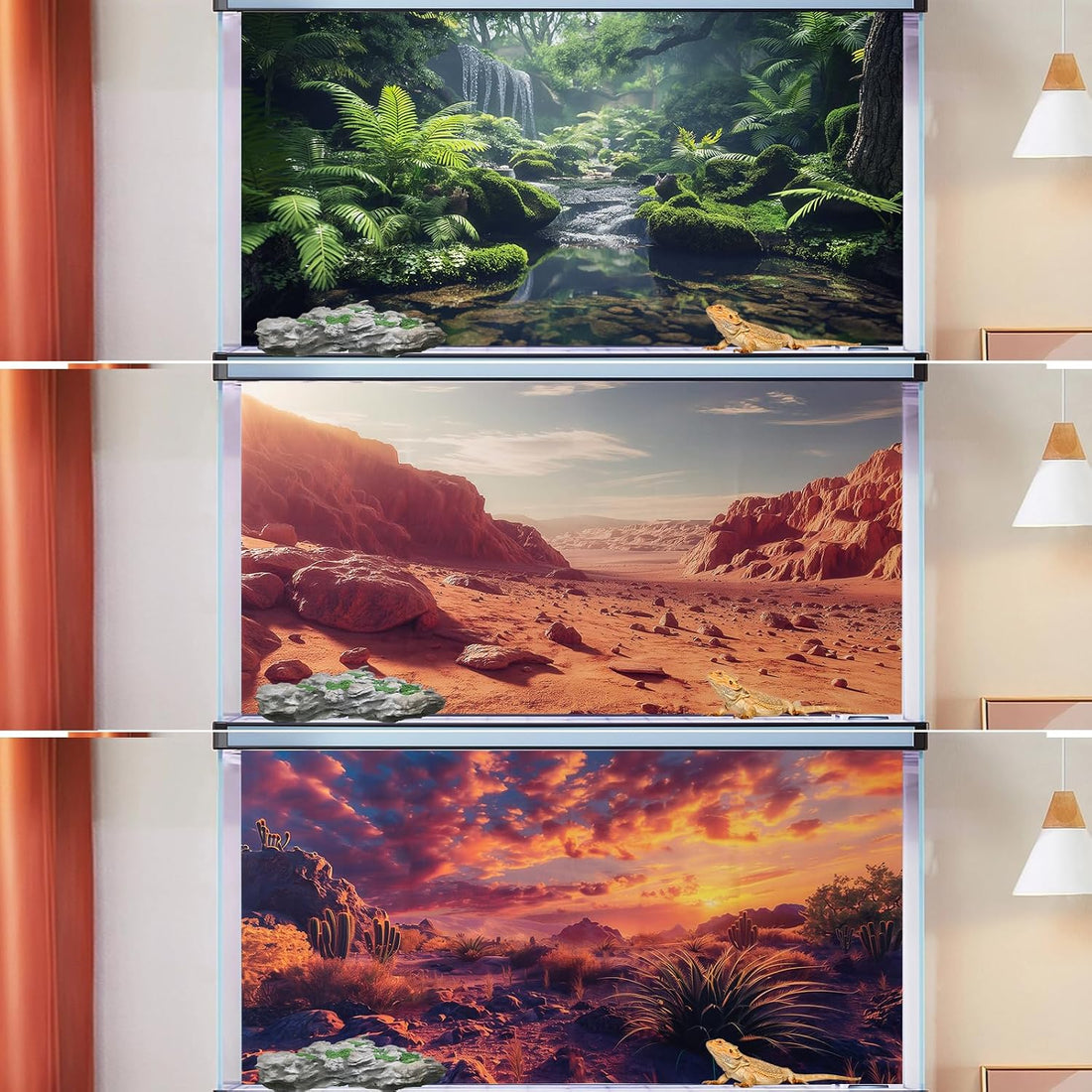 COMSUN 3 Pack Terrarium Background