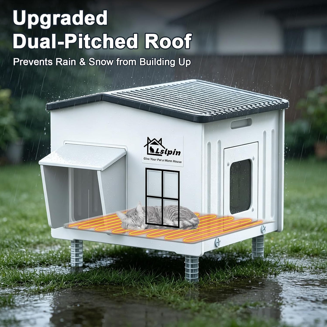Indestructible Heated Cat House for Outside