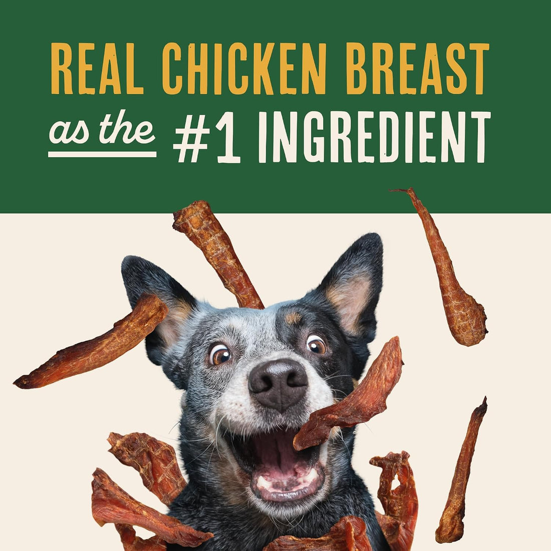 Waggin' Train Smoked Chicken Jerky Tenders for Dogs with Turmeric
