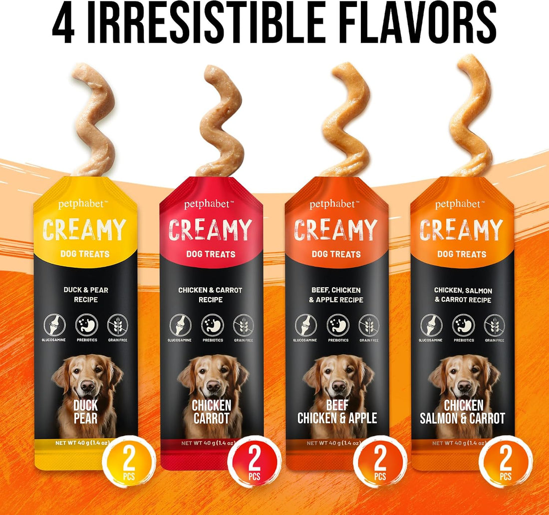PETPHABET Lickable Squeeze Treats for Dogs