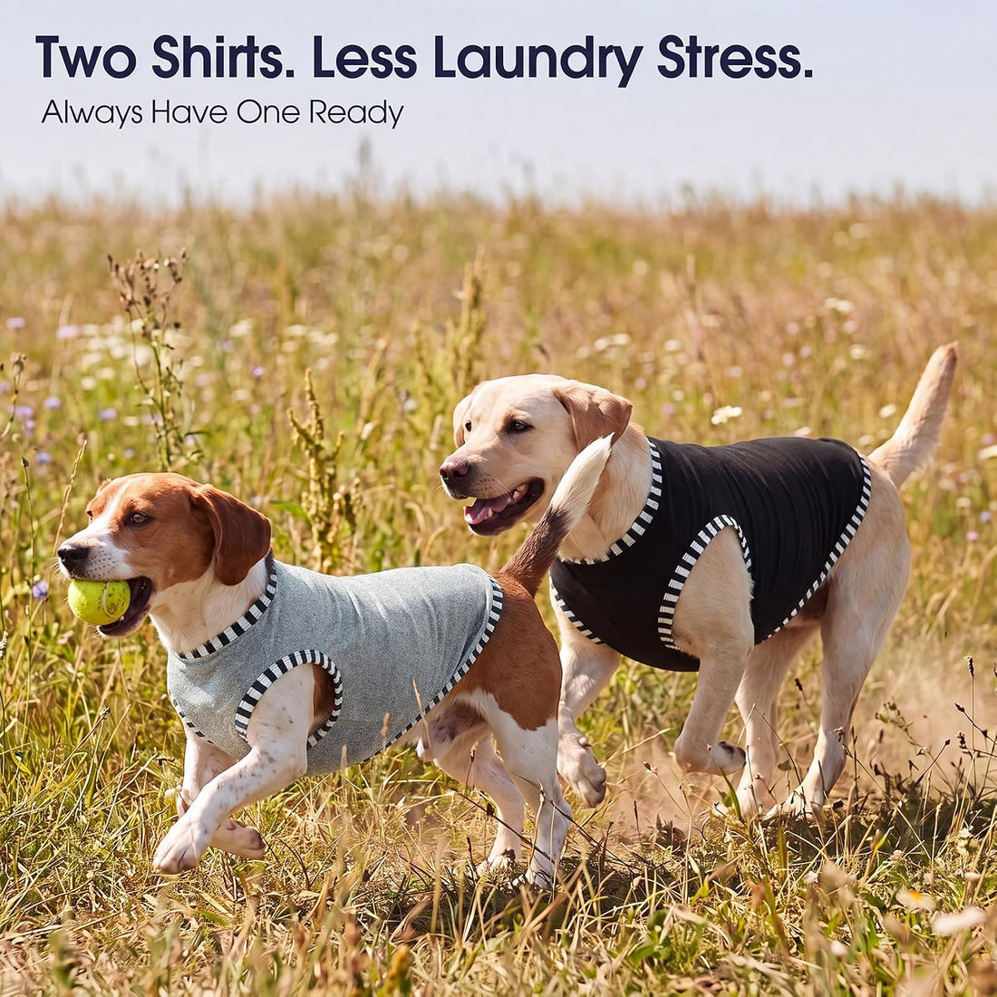 IECOii 2 Pack Dog Surgery Recovery Shirt Sleeveless Lightweight Dog