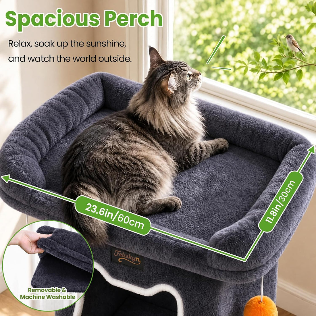 Small Cat Tree Tower Scratching Post for Indoor Cats Large Adult