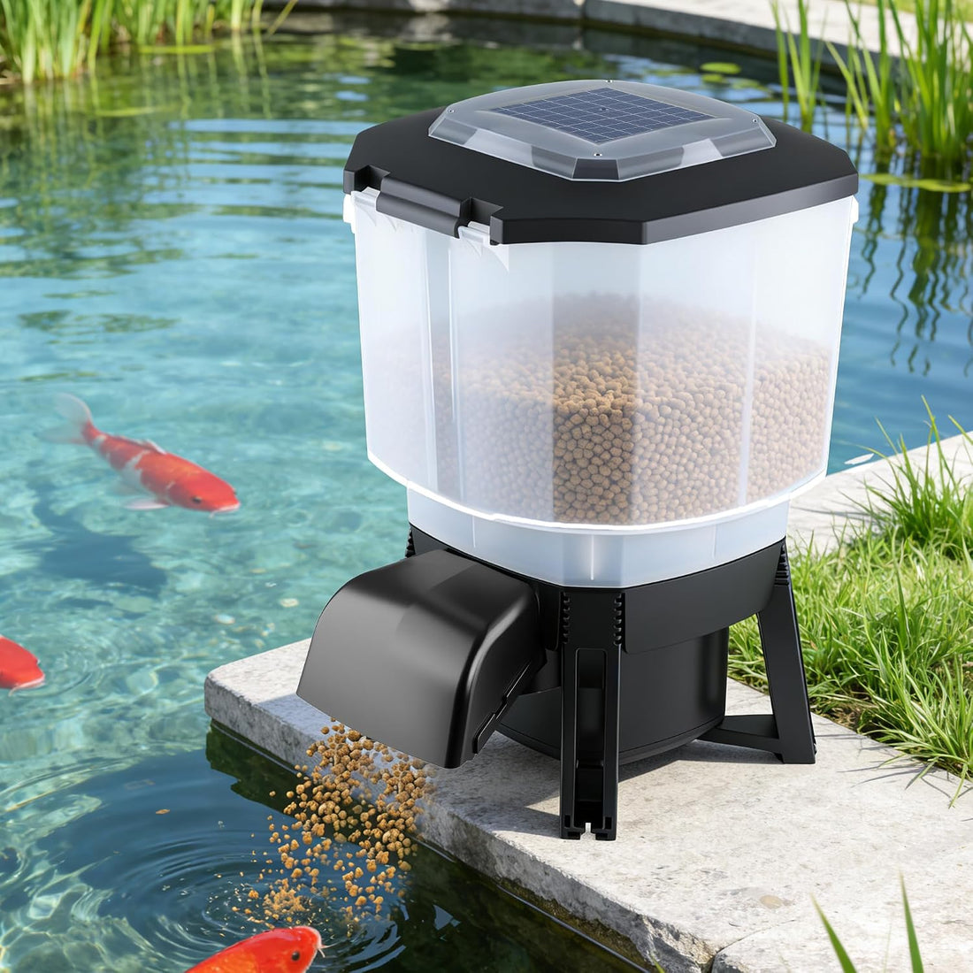Solar Automatic Fish Feeder for Pond