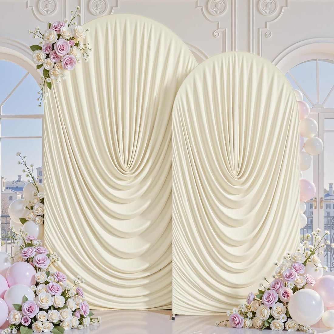 7.2FT & 6FT Elegant Arch Backdrop Cover