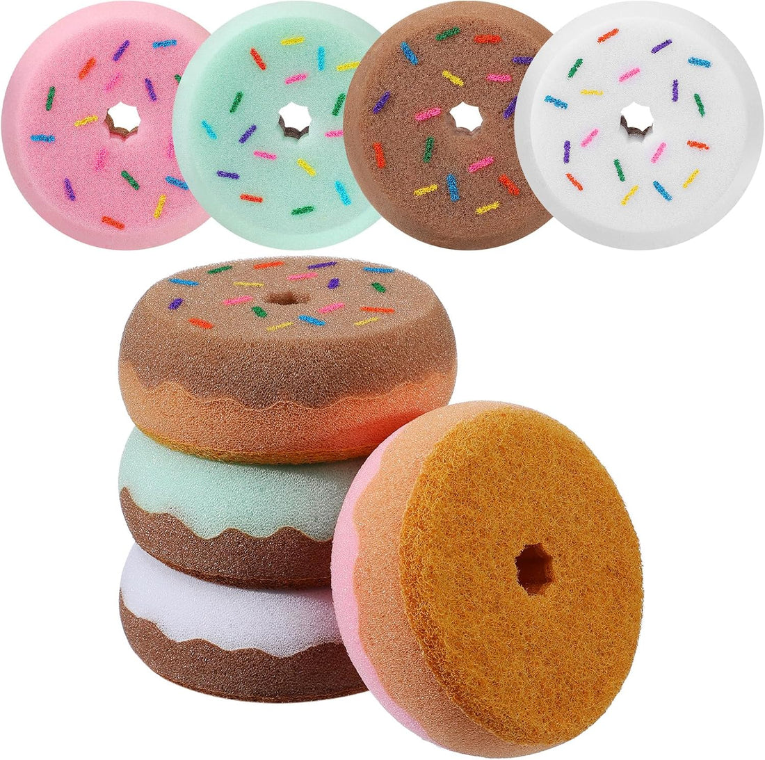 Lemonroad 8 Pack Tack Sponge Donut Shaped