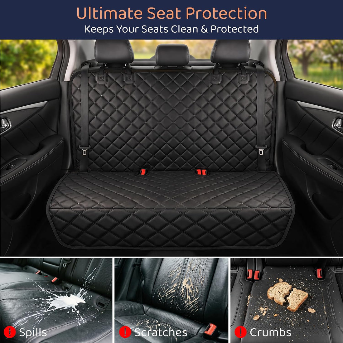 Bench Back Seat Cover for Dogs