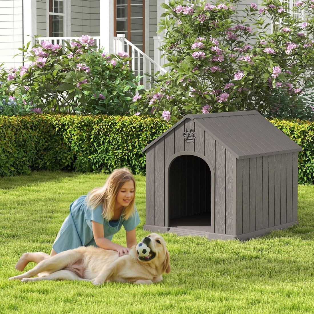 Fancyango Medium Large Dog House Outdoor Indoor