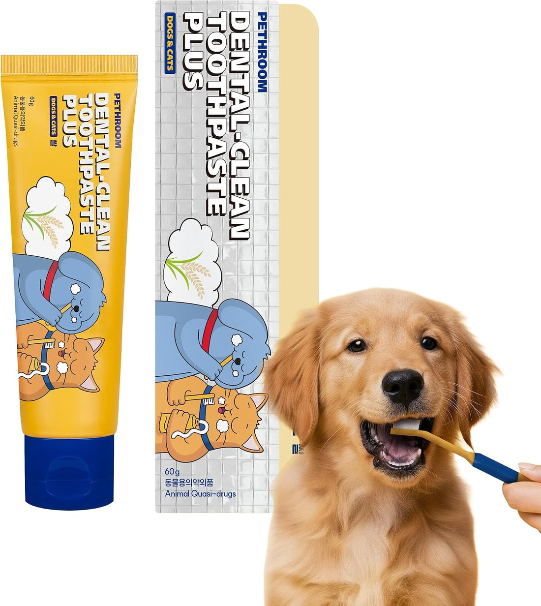 PETHROOM Dental Clean Toothpaste Plus for Dogs & Cats