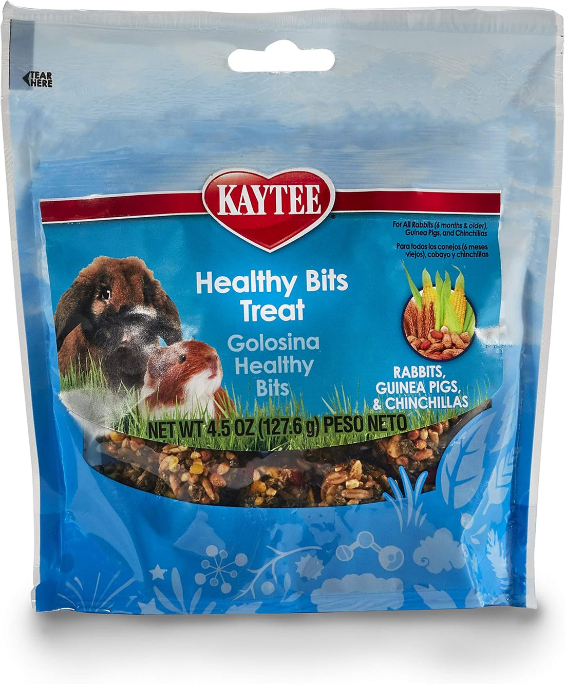 Kaytee Healthy Bits Treat for Rabbit, Guinea Pig, 4.5 Oz