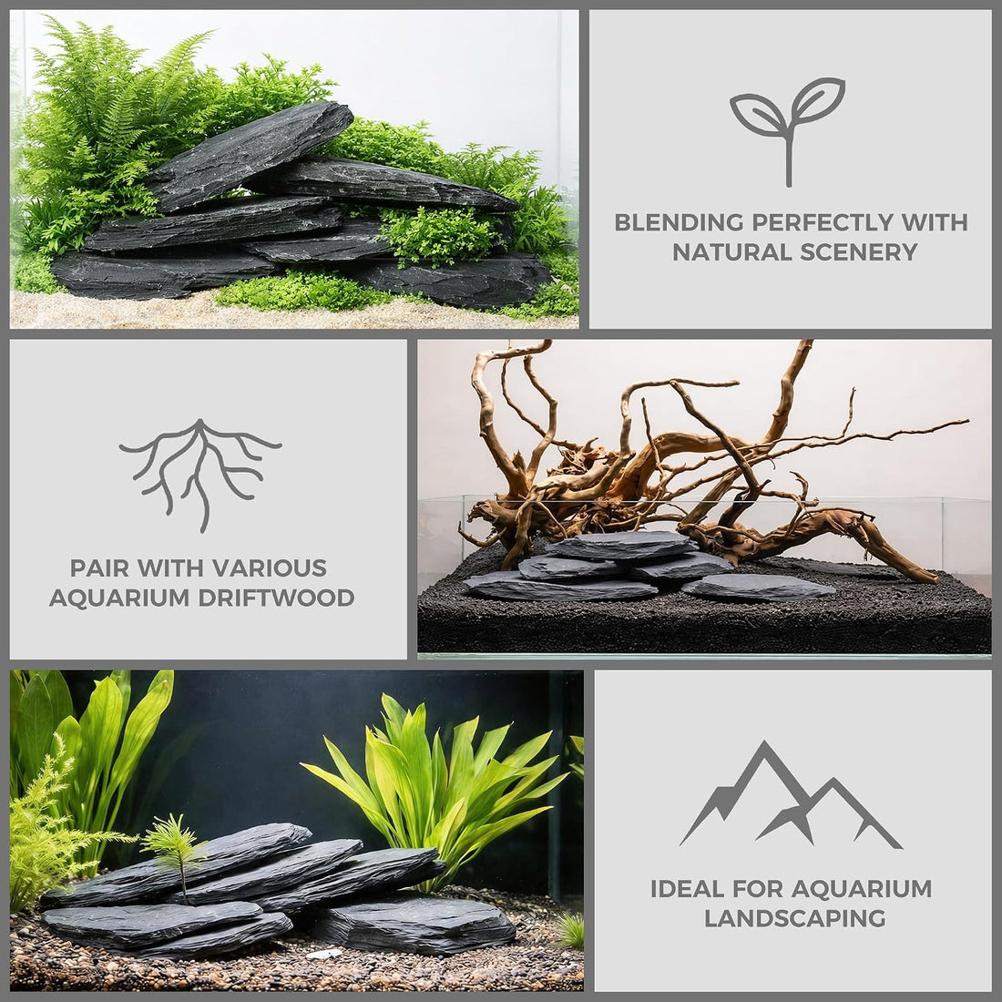 6.1-8.1 Inches Natural Slate Rock