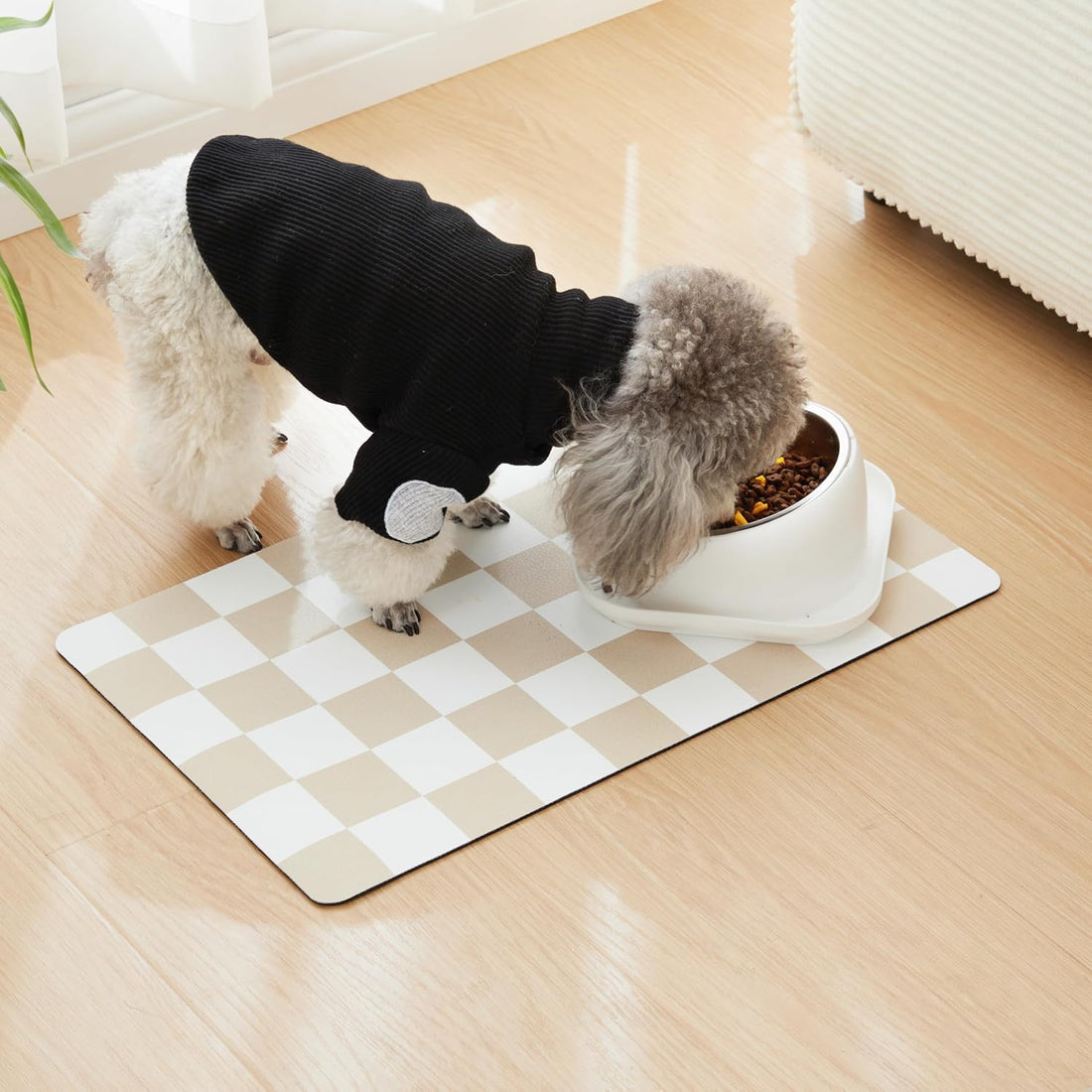 Ralxion Checkered Dog Feeding Mat