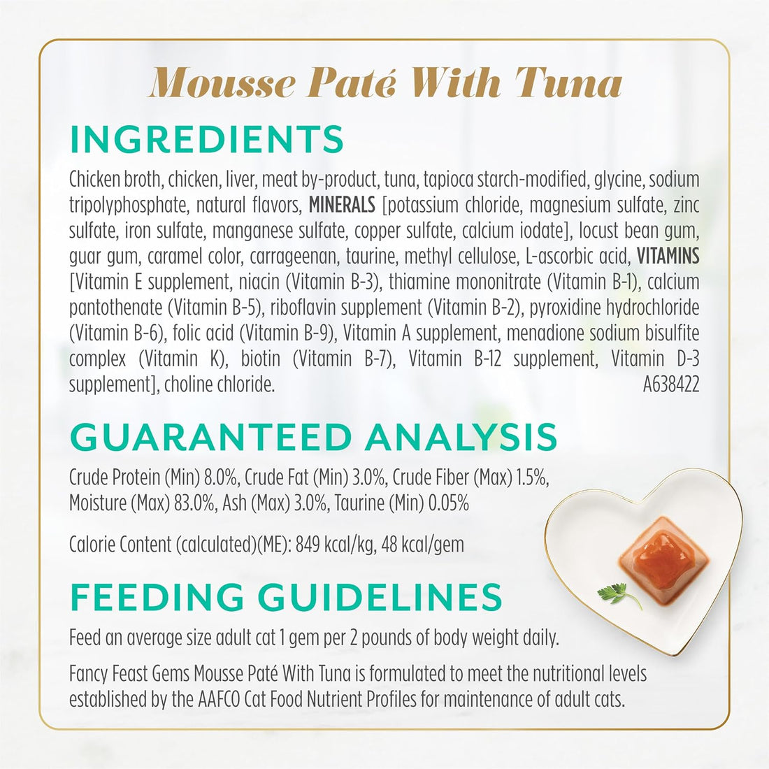 Fancy Feast Gems Pate Cat Food Mousse Salmon or Tuna and a Halo