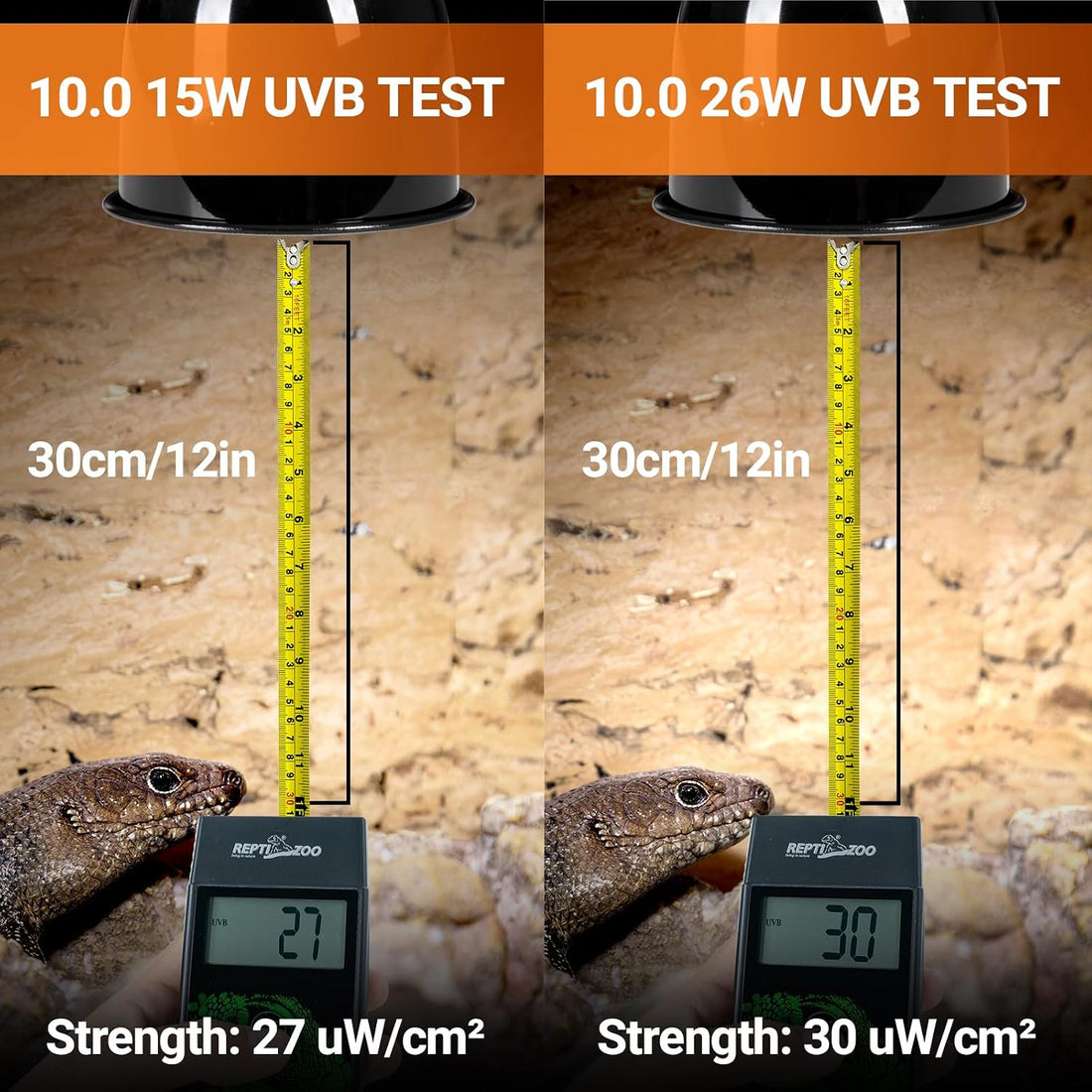 REPTI ZOO UVB Light for Desert Reptile 2 Pack