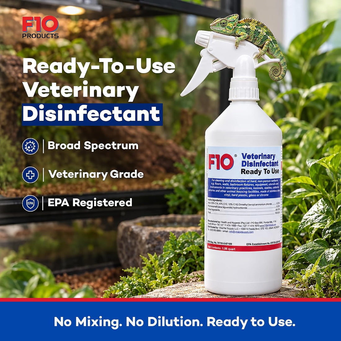 F10 Ready To Use Veterinary Disinfectant Spray - 1 Liter