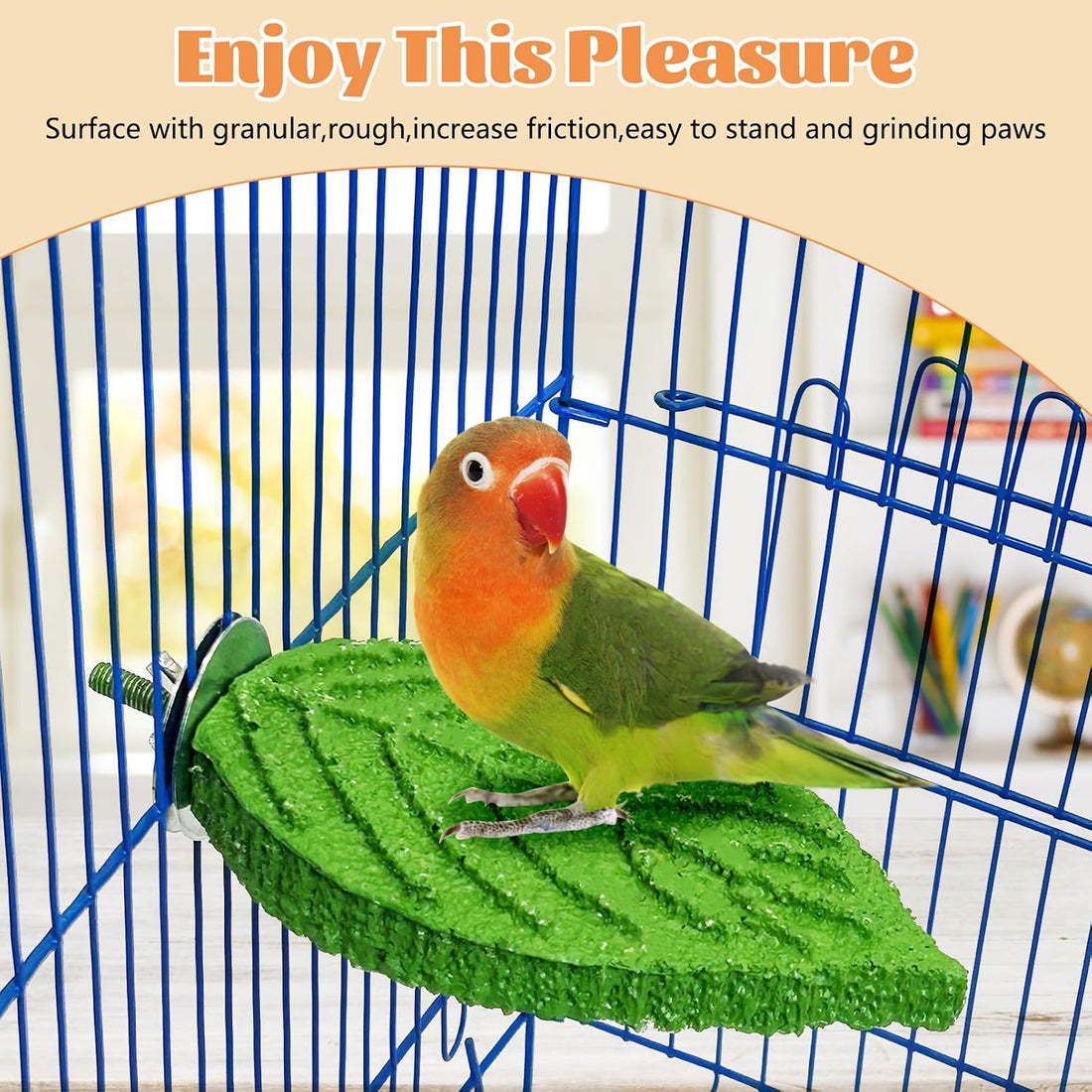 3 Pcs Parrot Perch Resin Bird Beak Grinding Stone