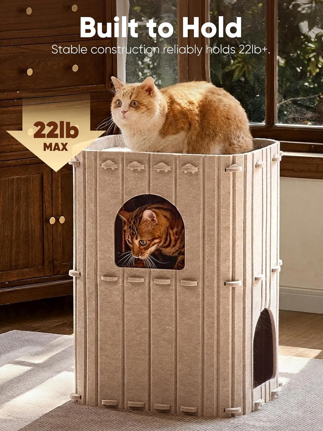 FUKUMARU Cat House for Indoor Cats