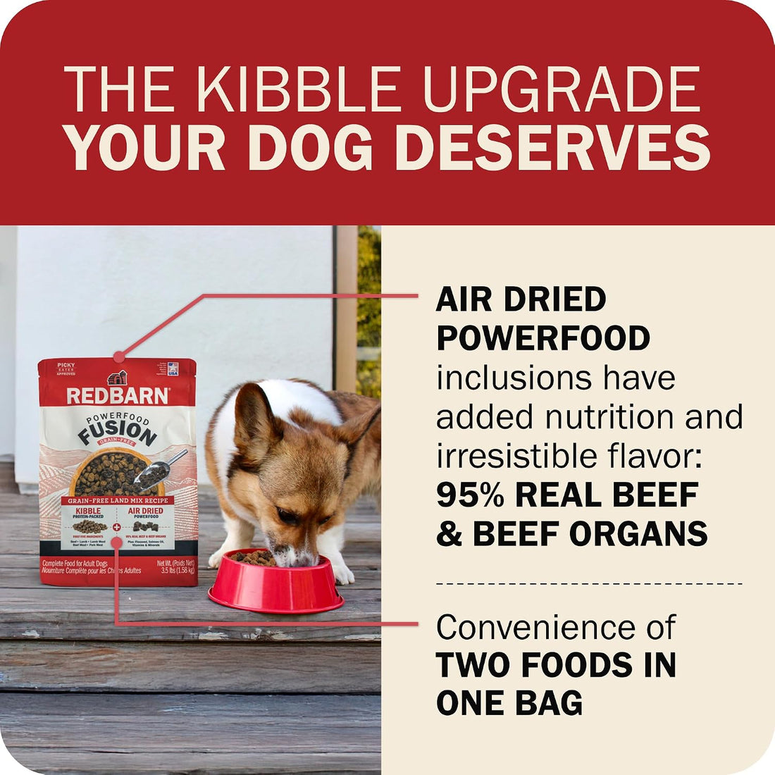 Redbarn Air Dried Powerfood Fusion Kibble Grain Free Land Mix Recipe