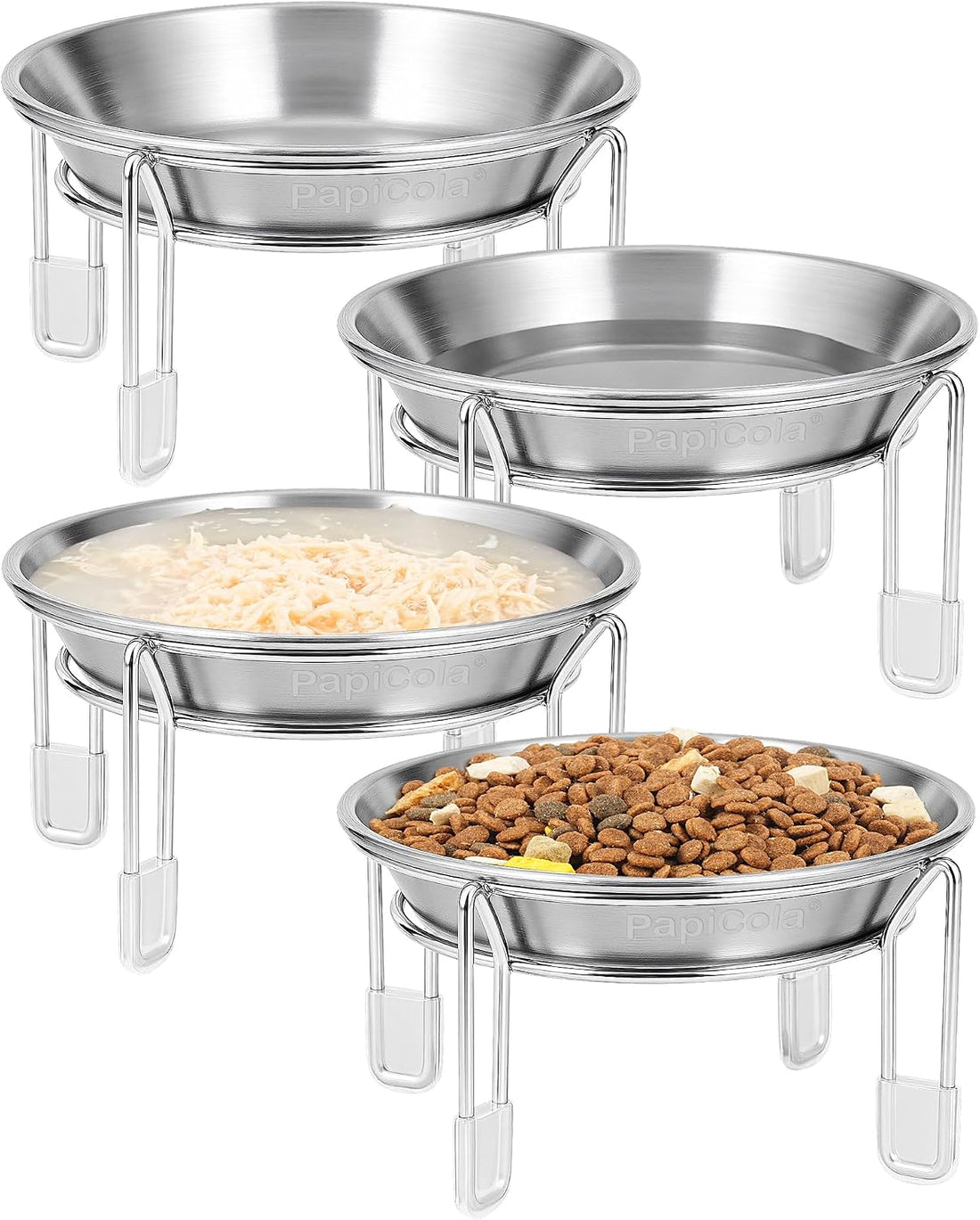 Elevated cat Bowl 2PC, 6.3" Wide Raised Cat Bowl