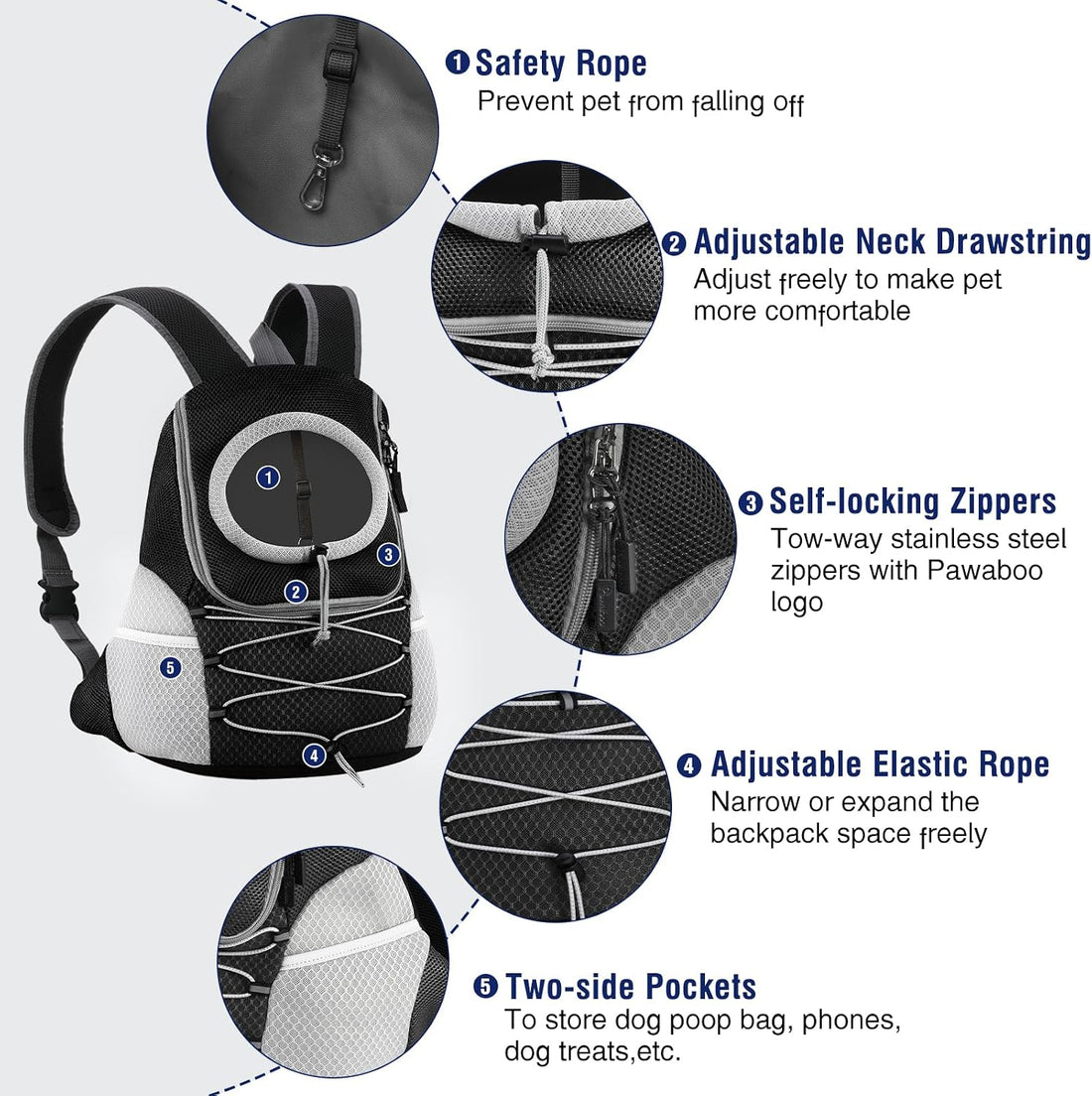 Pawaboo Pet Dog Carrier Backpack