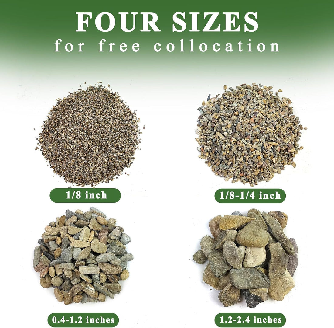 YISZM Aquarium Gravel, 2lbs Fish Tank Rocks