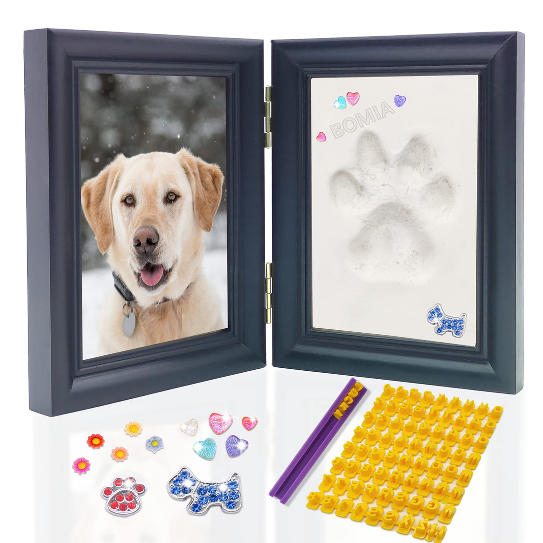 MYPAWLETS Dog or Cat Paw Print Kit with Trinkets,Pet paw Print