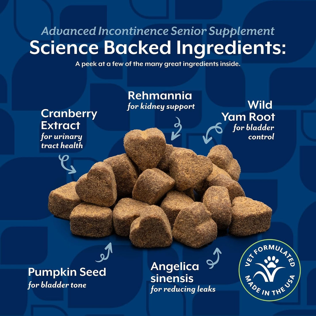 NaturVet Senior Advanced Incontinence Dog Supplement - 60 Ct