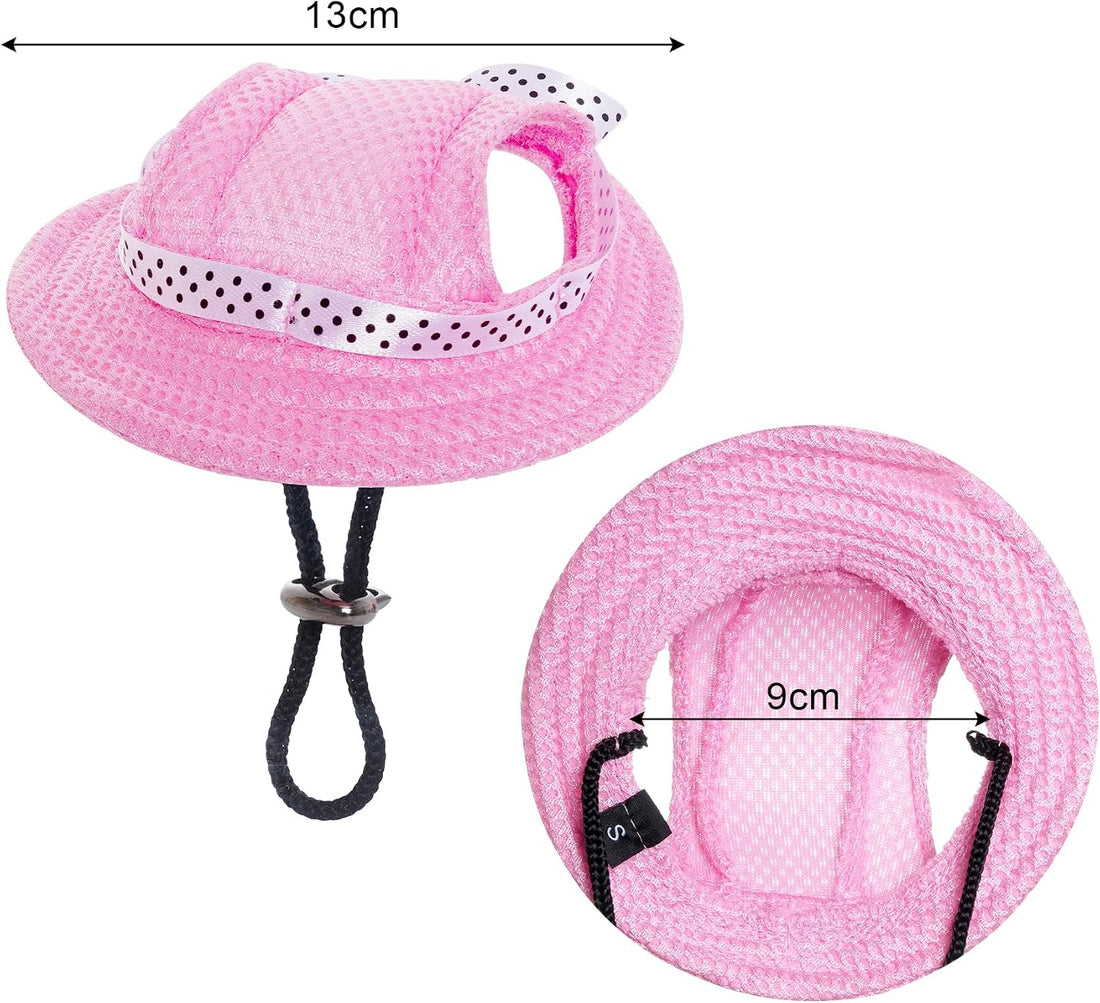choyaxo Dog Sun Hat Set Including Dog Visor Sunbonnet Outfit with Ear